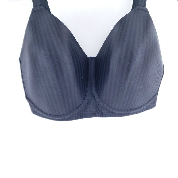 Playtex Bra Size 36DDD Black All Over Smoothing Full Figure Wirefree - Picture 3 of 7
